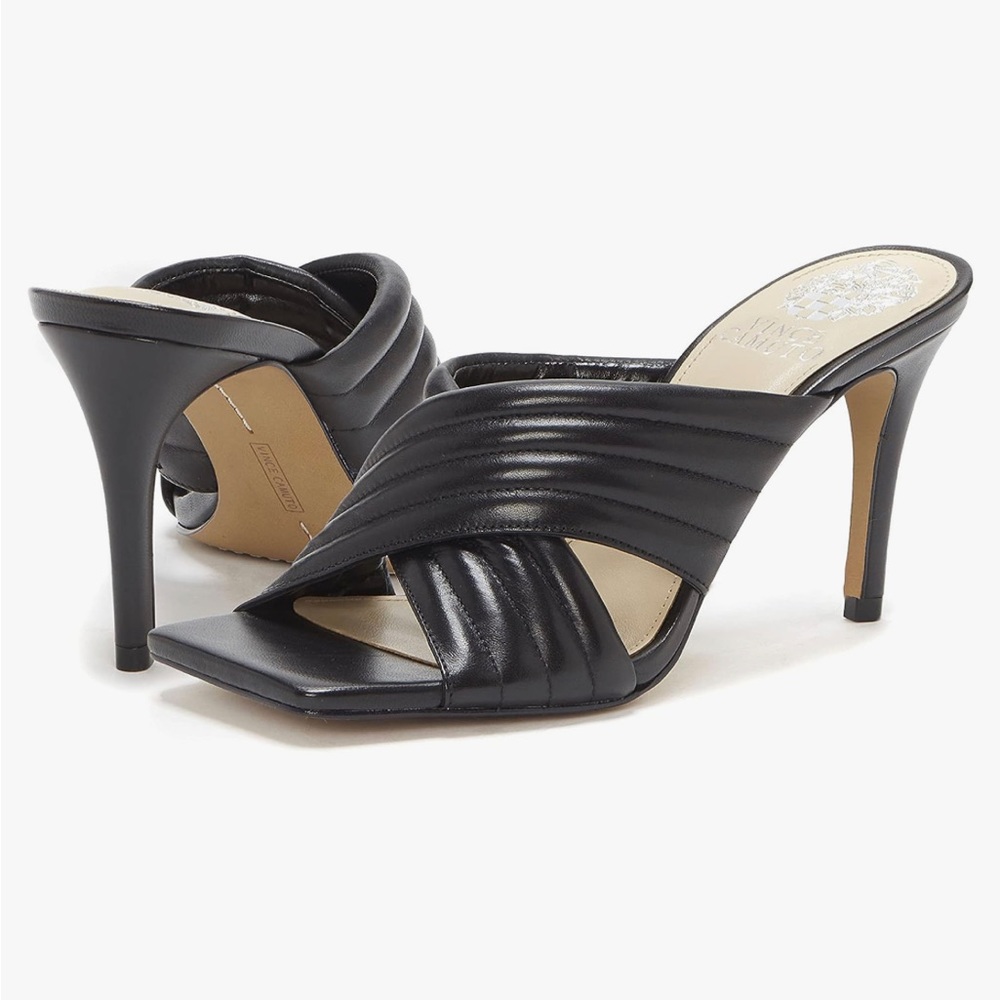 Size 9.5 black Vince Camuto heels sandals
